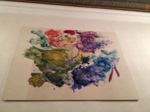 A more modern painting, and a nice splash of color, in  the Karl Bohm Hall