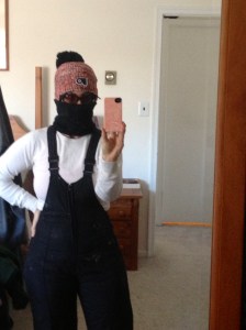 Ski overalls, which get only slightly more use than the snowshoes have, and then only for shoveling