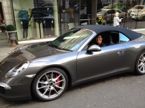 The best shot of me behind the wheel - love it!