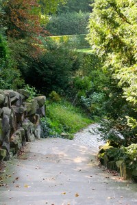 View of a charming little path on the grounds