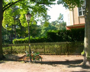 Something about this street scene appealed to me - the bike looked ancient and I felt, for the moment, as if it were the 1940s. (I have a great imagination.)